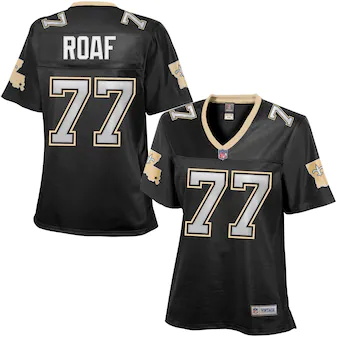 womens new orleans saints willie roaf black retired player 
